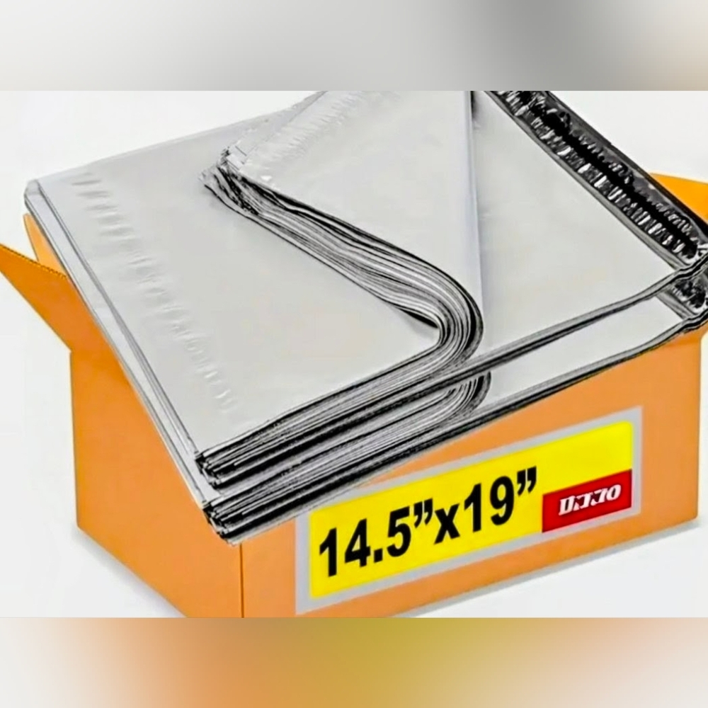 NWoT 🤍 POLY MAILERS 🤍 LARGE 14.5" x 19" (10) 🌞 SOLID WHITE 🐇
